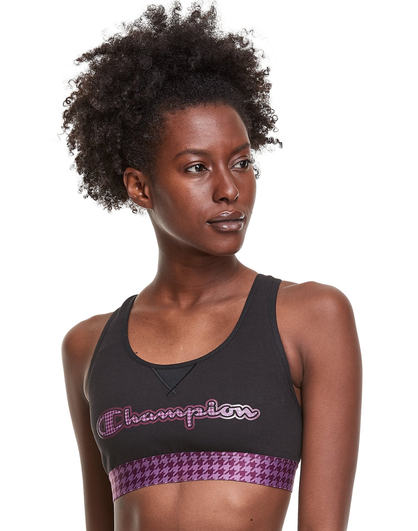 Champion Women's The Authentic Racerback Sports Bra Black Size Large