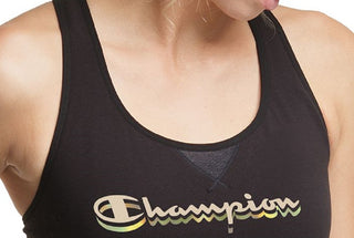 Champion Women's Medium Impact Logo Sports Bra Black Size X-Small