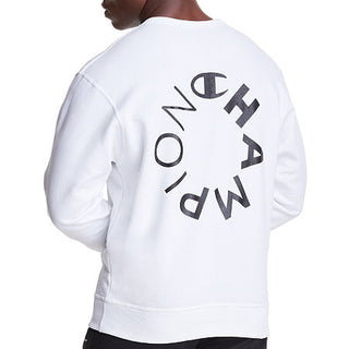 Champion Men's Powerblend Graphic Sweatshirt White Size Large