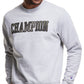 Champion Men's Powerblend Crewneck Sweatshirt Black Size Medium