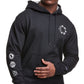 Champion Men's Powerblend Graphic Hoodie Black Size XX-Large