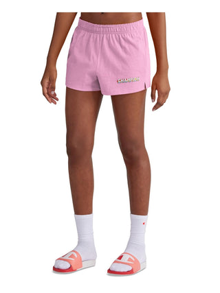 Champion Women's Cotton Get Happy Shorts Pink Size Small