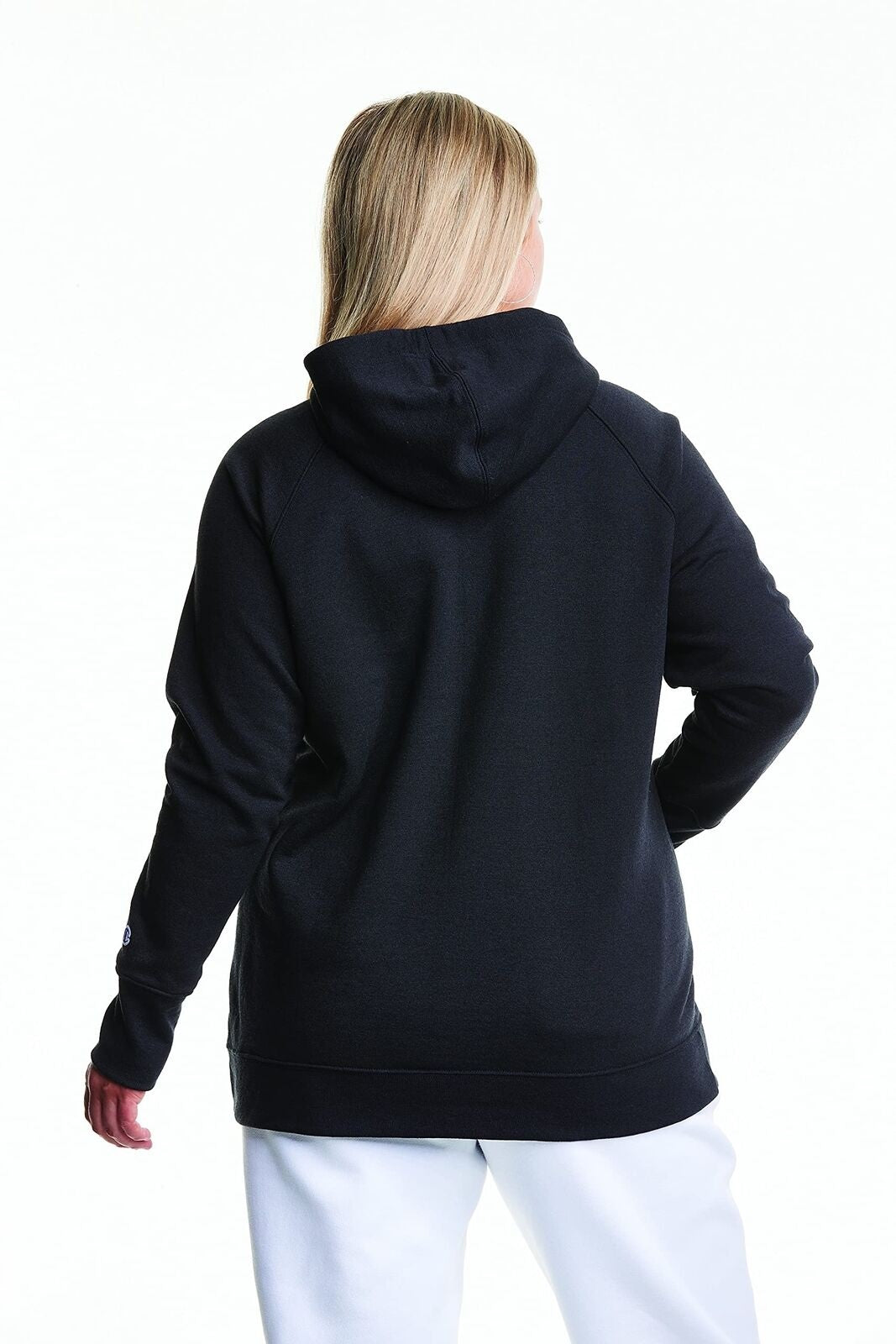 Champion Women's Powerblend Logo Hoodie Black Size 2X