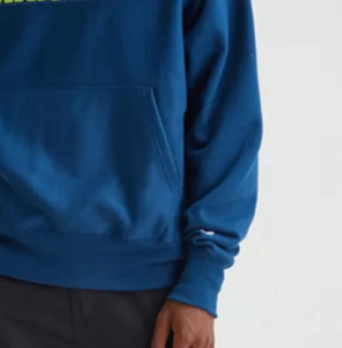 Champion Men's Reverse Hoodie Blue Size XX-Large