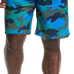 Champion Men's Mesh Print Shorts Blue Size Medium