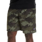 Champion Men's Mesh Print Shorts 9 Camo Ammo Cargo Green Size Small
