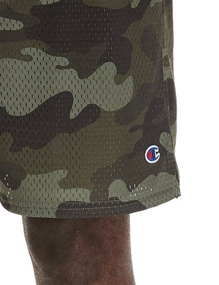 Champion Men's Mesh Print Shorts Cargo Green Size XX-Large