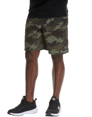 Champion Men's Mesh Print Shorts Cargo Green Size XX-Large