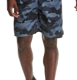 Champion Men's Mesh Print Shorts Gray Size Small