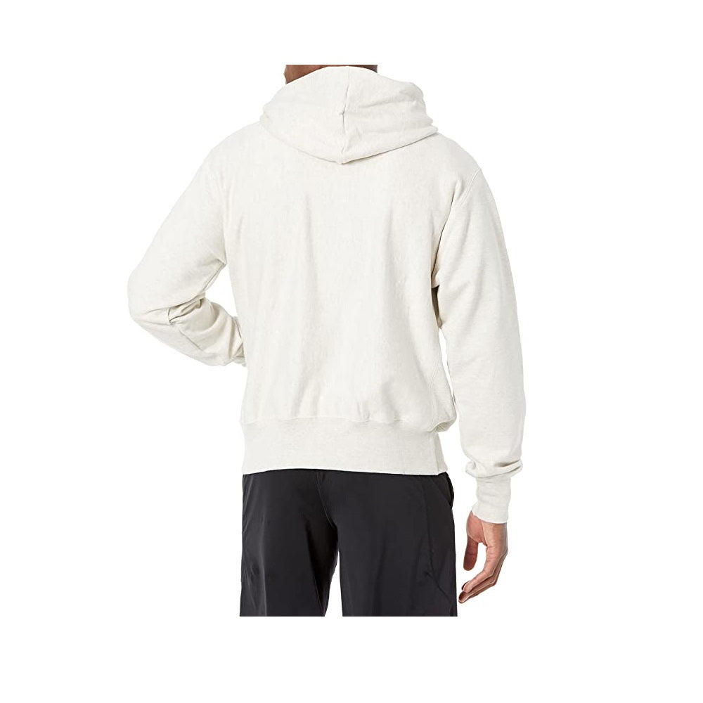 Champion Men's Life Reverse Weave Full Zip Hoodie Oatmeal Heather Size XL