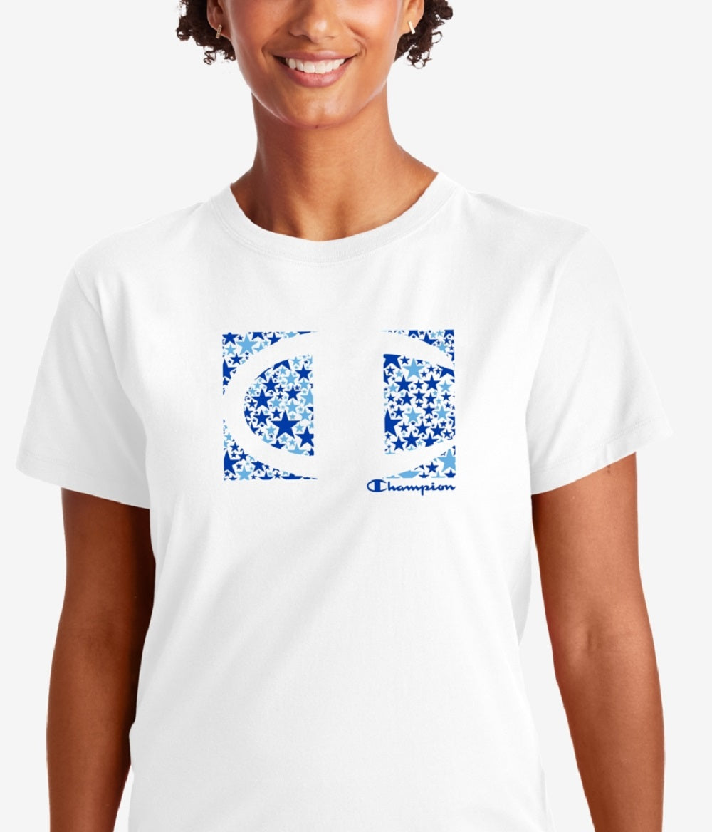 Champion Women's Classic Logo T-Shirt White