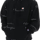 Champion Men's All Over Logo Hoodie Black Size X-Large