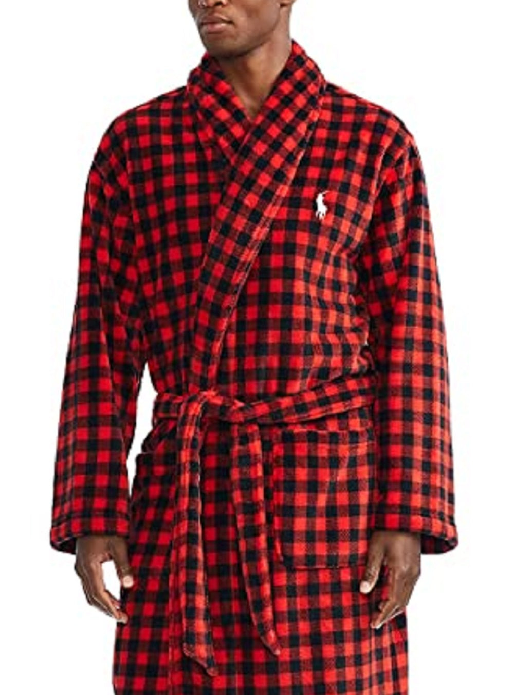 Polo Ralph Lauren Men's Shawl Collar Robe Red Size Medium