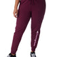 Champion Women's Plus Powerblend Ribbed Joggers Purple Size 2X