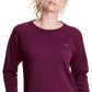 Champion Women's Powerblend Boyfriend Graphic Crew Purple Size Medium