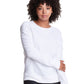 Champion Women's Powerblend Boyfriend Crewneck Top White Size Medium