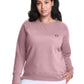 Champion Women's Plus Power Blend Boyfriend Sweatshirt Pink Size XX-Large