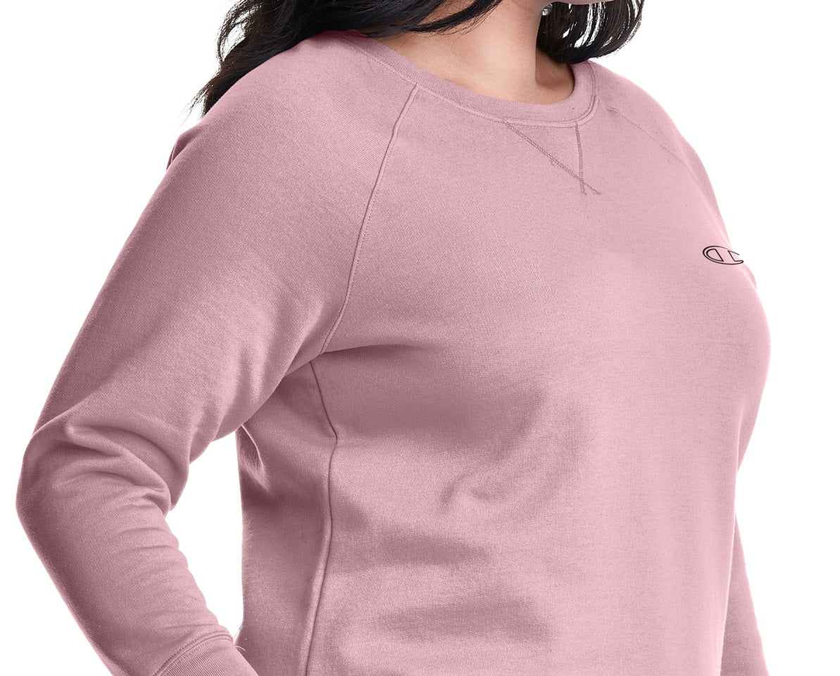 Champion Women's Power Blend Boyfriend Sweatshirt Pink Size 3X