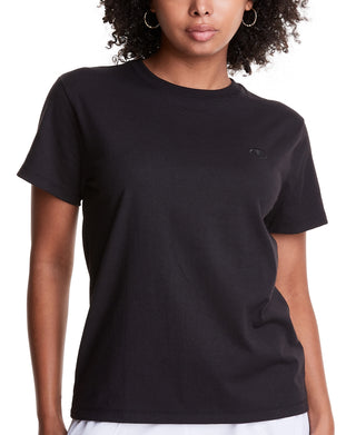 Champion Women's Classic T-Shirt Black Size Small