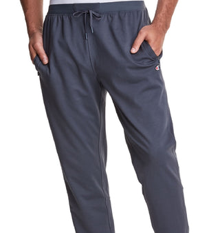 Champion Men's Signature Sport Slim Fit Pointe Knit Drawstring Pants Gray Size Large