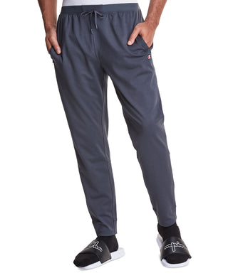 Champion Men's Signature Sport Slim Fit Pointe Knit Drawstring Pants Gray Size Large