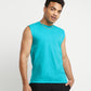 Champion Men's Crew Neck Sleeveless Tank Top Blue Size Small