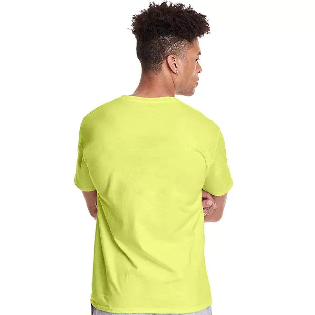 Champion Men's Classic Graphic T-Shirt Green Size Small