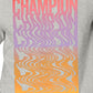 Champion Men's Repeat Ripple Graphic Tee Gray Size XX-Large