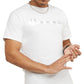 Champion Men's Classic Script Logo Graphic Short Sleeve T-Shirt White Size Small