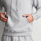 Champion Men's Powerblend Fleece Hoodie Gray Size Large
