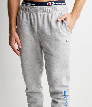 Champion Men's Powerblend Fleece Joggers Gray Size Large