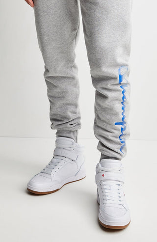 Champion Men's Powerblend Fleece Joggers Gray Size Large