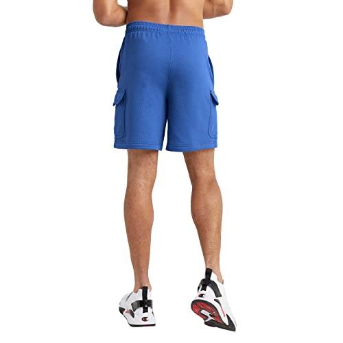 Champion Men's Powerblend 8 Cargo Shorts Blue Size Large