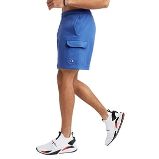 Champion Men's Powerblend 8 Cargo Shorts Blue Size Large