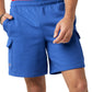 Champion Men's Powerblend 8 Cargo Shorts Blue Size X-Large