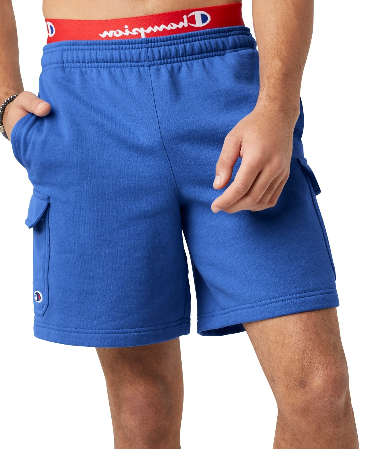 Champion Men's Powerblend 8 Cargo Shorts Blue Size X-Large