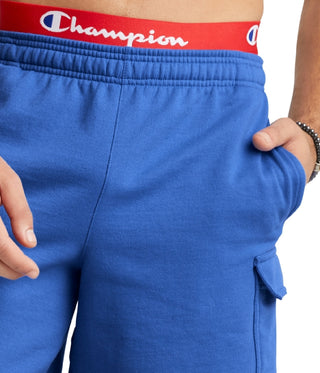 Champion Men's Powerblend 8 Cargo Shorts Blue Size X-Large