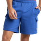 Champion Men's Powerblend 8 Cargo Shorts Blue Size X-Large