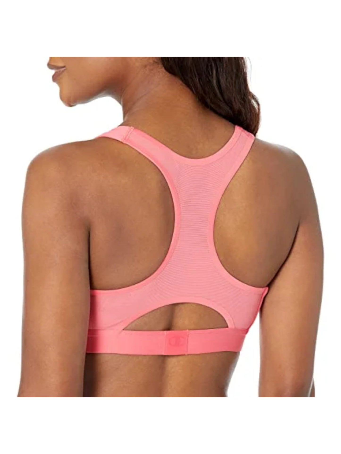 Champion Women's Intimates Stretch Racerback Sports Bra Pink Size X-Large