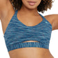 Champion Women's Soft Touch Ruched Sports Bra Blue
