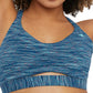 Champion Women's Soft Touch Ruched Sports Bra Blue