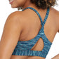Champion Women's Soft Touch Ruched Sports Bra Blue