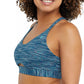 Champion Women's Soft Touch Ruched Sports Bra Blue