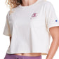Champion Women's Graphic Floral Cropped Tee Brown Size Medium