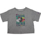 Champion Women's Graphic Cropped Short Sleeve T-Shirt Gray Size X-Small