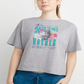 Champion Women's Graphic Cropped Short Sleeve T-Shirt Gray Size X-Small