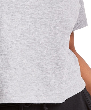 Champion Women's Cropped Logo T-Shirt Gray