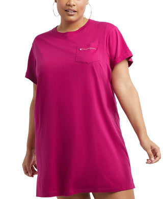 Champion Women's T-Shirt Dress Pink Size 4X