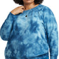 Champion Women's Fleece Ombre Dyed Crewneck Sweatshirt Blue