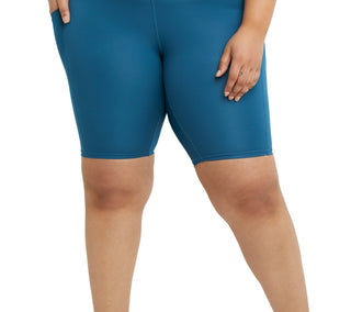 Champion Women's Absolute Eco Bike Shorts Blue Size 2X